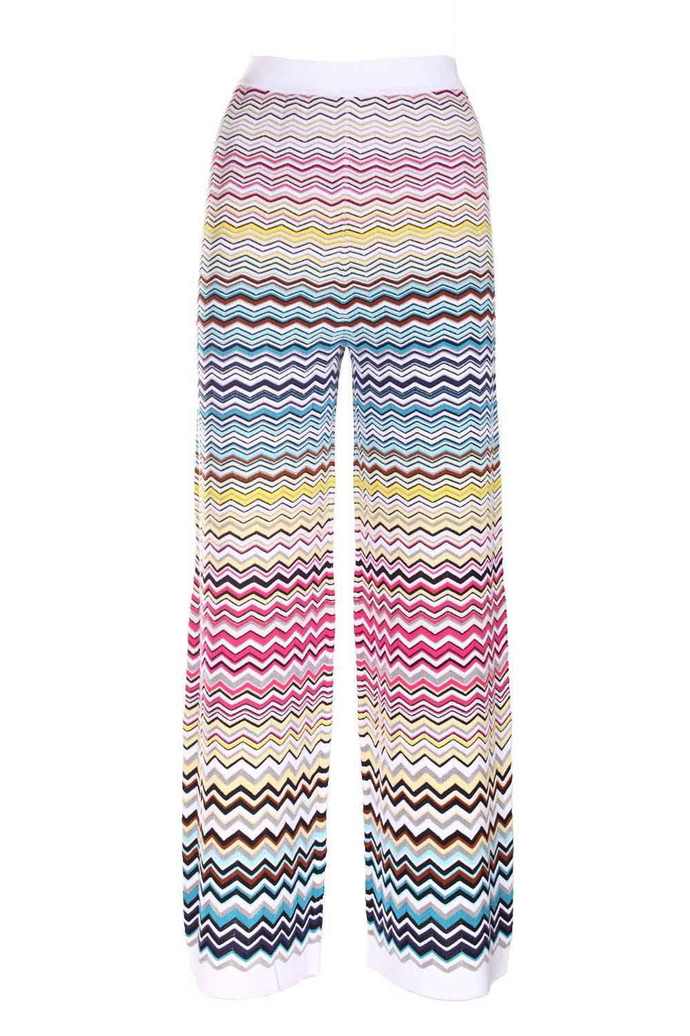 shop MISSONI Saldi Pantalone: Missoni pantalone nell' iconica fantasia multicolor.
Lavorato a maglia.
Vita con fascione, a contrasto, elasticizzato.
Composizione:  68% Cotone, 31% Viscosa, 1% Poliammide.
Fabbricato in Romania.. DS23SI0Y BK022H-SM8N6 number 286436